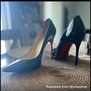 Christian Louboutin Pigalle 100 Patent Leather Heels